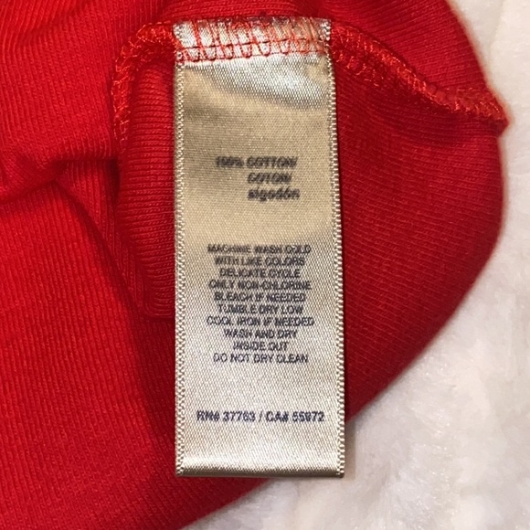 Rafaella Red Size Small Top Shirt Detailed Neck line. Worn Once EUC ❤️ - Picture 8 of 8